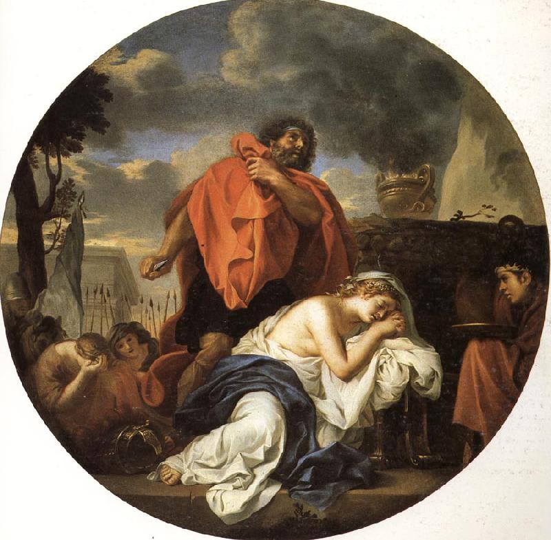 LE BRUN, Charles Jephthah's Sacrifice oil painting picture